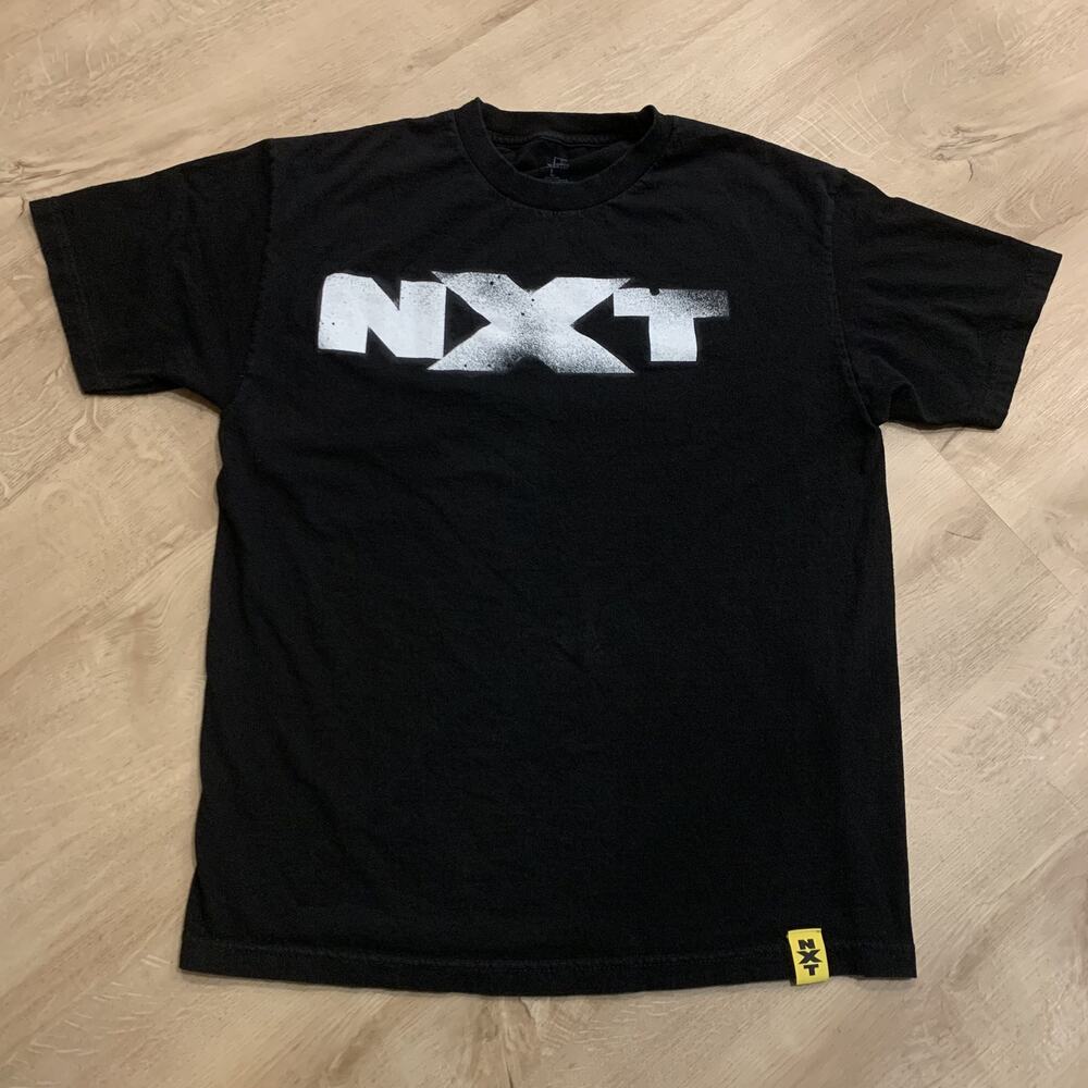 WWE NXT Wrestling T-Shirt Men's Large L Black White We Are NXT Graphic Tee